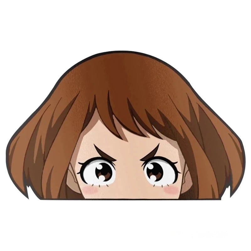 My Hero Academia 'Ochaco | Angry' Vinyl Car Peeker Sticker