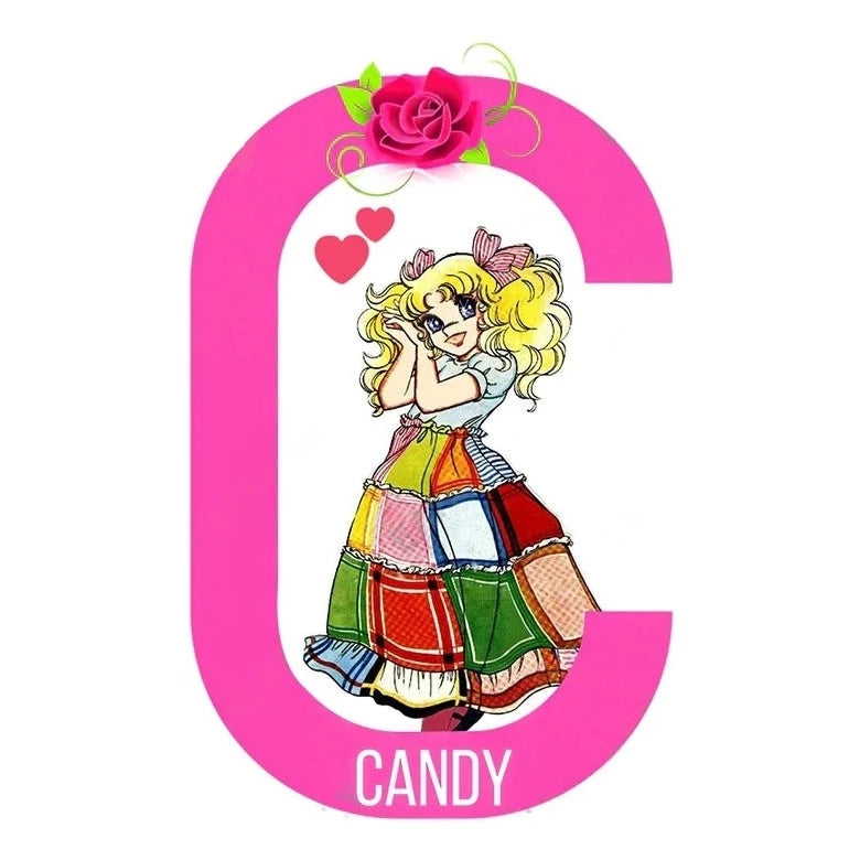 Candy Letter C 'Candice | Colorful Long Skirt' Vinyl Car Sticker