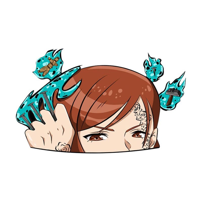 Jujutsu Kaisen 'Nobara | Cursed Tools' Vinyl Car Peeker Sticker