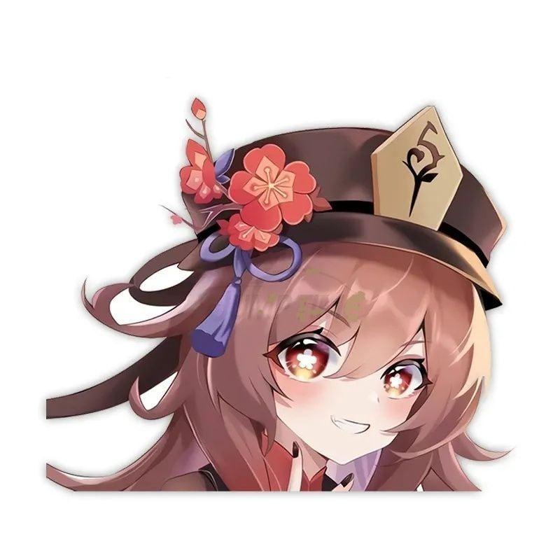 Genshin Impact 'Hu Tao | Stunning' Vinyl Car Peeker Sticker