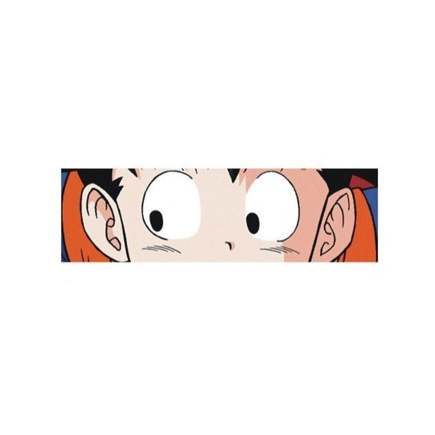 Dragon Ball Z 'Goku | Scared' Vinyl Car Peeker Sticker