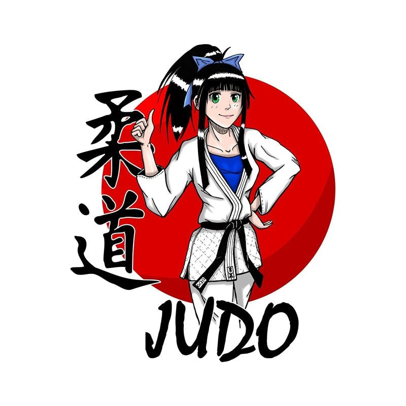 Jiu Jitsu 'Judo Girl' Vinyl Car Sticker