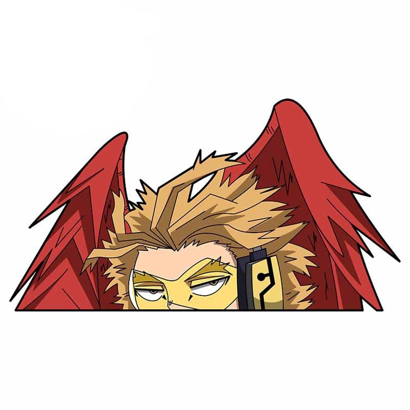 My Hero Academia 'Hawks | Observing' Vinyl Car Peeker Sticker