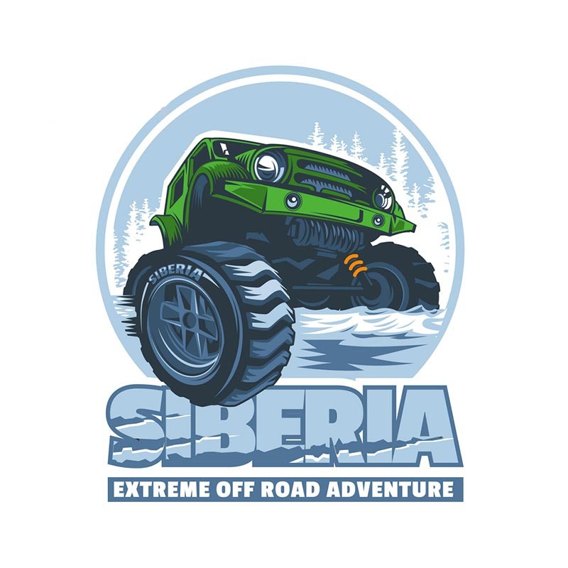 Off-Road Vehicles 'Siberia Extreme Adventure' Vinyl Car Sticker