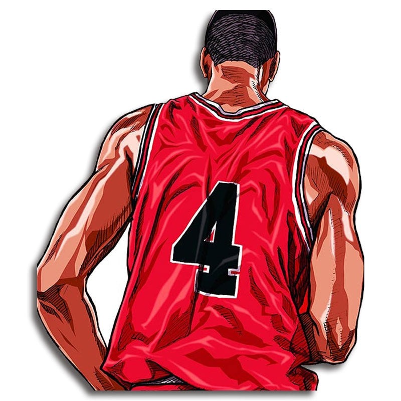 Slam Dunk 'Takenori Akagi | Jersey 4' Vinyl Car Sticker