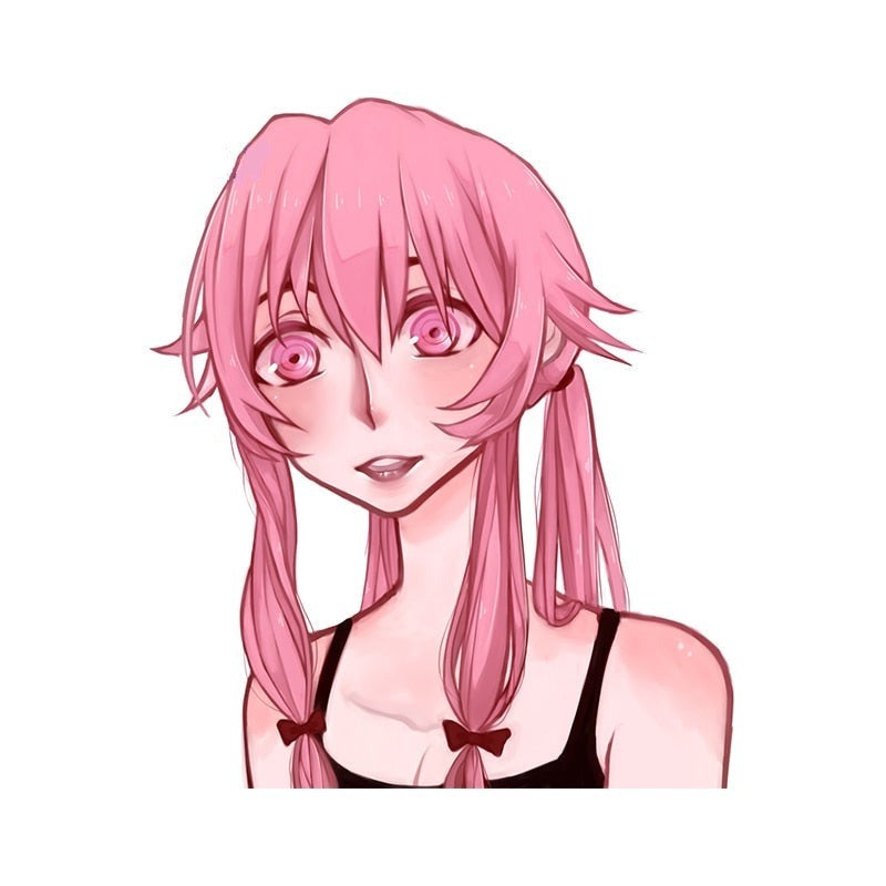 Future Diary 'Yuno Gasai | Blushed' Vinyl Car Peeker Sticker