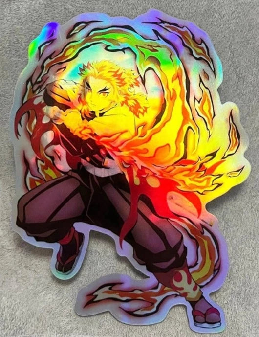 Demon Slayer 'Kyojuro Rengoku | Reflective Laser' Vinyl Car Sticker
