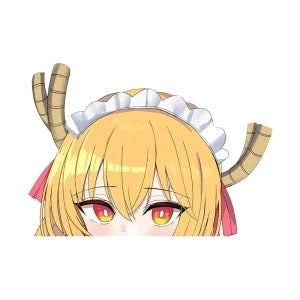 Miss Kobayashi's Dragon Maid 'Tohru Kobayashi | Serious' Vinyl Car Peeker Sticker