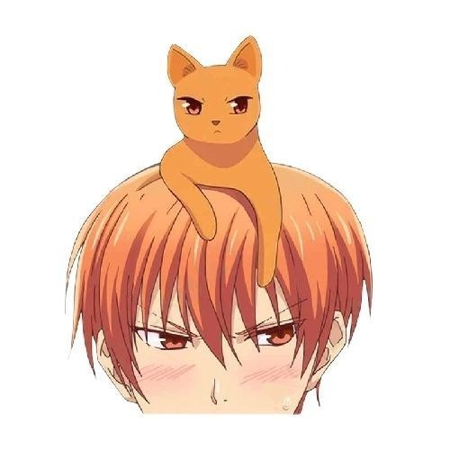 Fruits Basket 'Kyo And Cat | Irritated' Vinyl Car Peeker Sticker