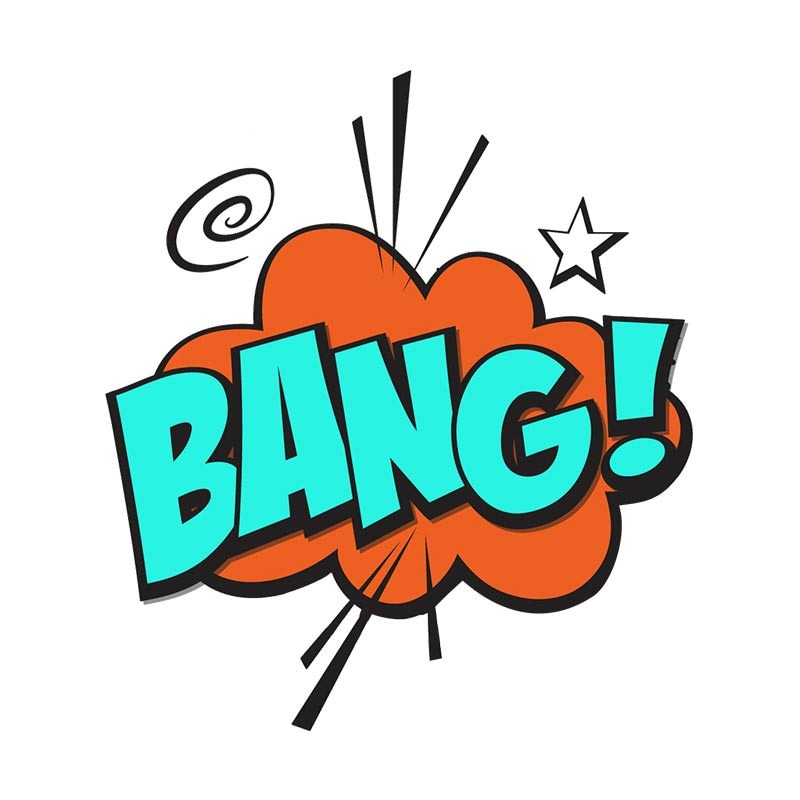 Comic Bubble 'Bang!' Vinyl Car Sticker