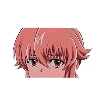 Future Diary 'Yuno Gasai | Serious' Vinyl Car Peeker Sticker