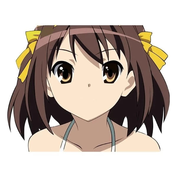 The Melancholy of Haruhi Suzumiya 'Haruhi | Happy' Vinyl Car Peeker Sticker