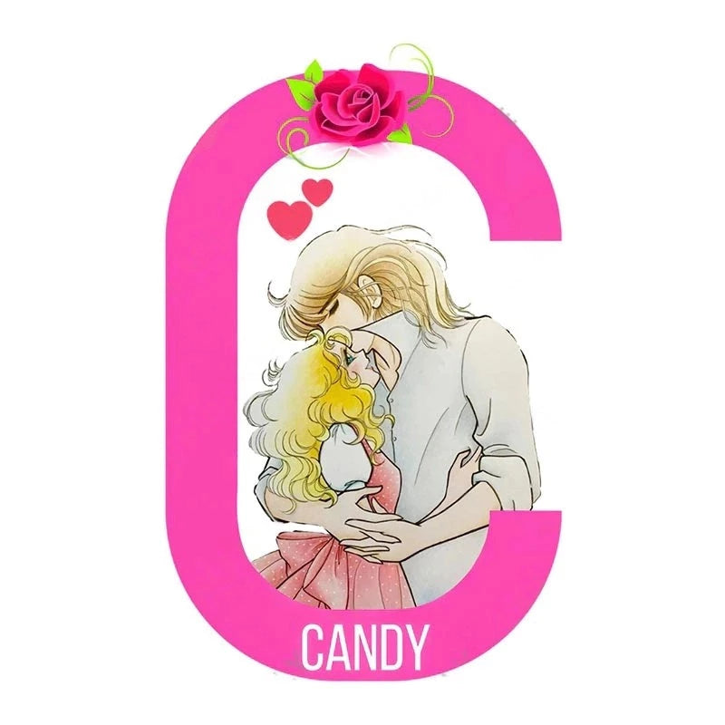 Candy Letter C 'Candice and Terrence | Hugging' Vinyl Car Sticker
