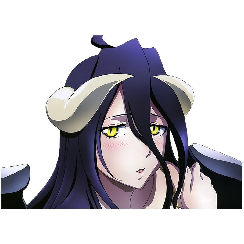 Overlord 'Albedo | Lonely' Vinyl Car Peeker Sticker