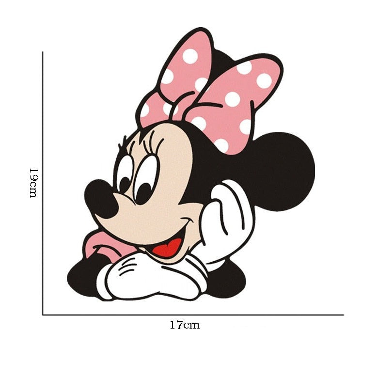Mickey Mouse 'Minnie | Pink Polka Dot Bow' Vinyl Car Sticker