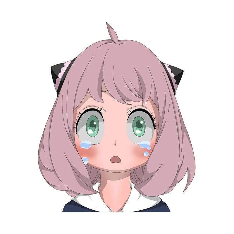 Spy x Family 'Anya Forger | Crying' Vinyl Car Peeker Sticker