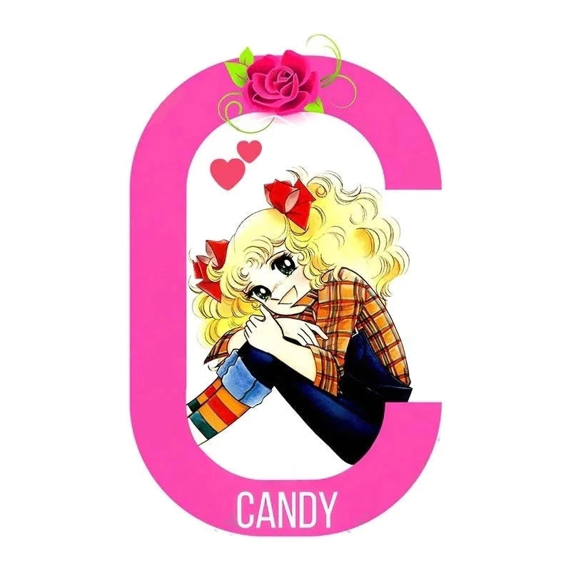 Candy Letter C 'Candice | Sitting' Vinyl Car Sticker