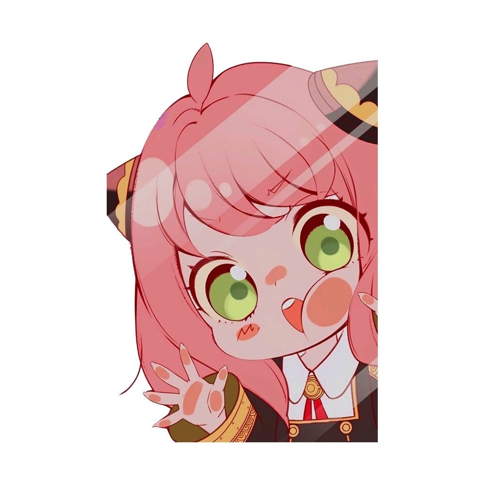 Spy x Family 'Anya | Pressed Face | Shocked' Vinyl Car Peeker Sticker