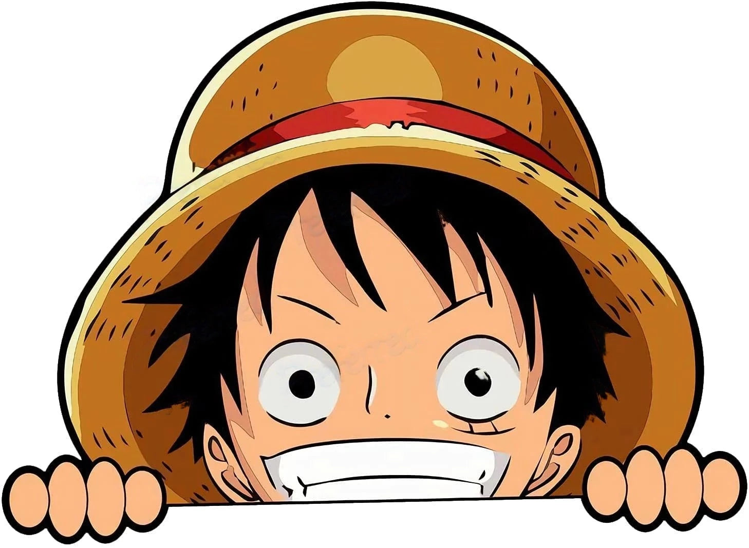 One Piece 'Luffy | Looking' Vinyl Car Peeker Sticker