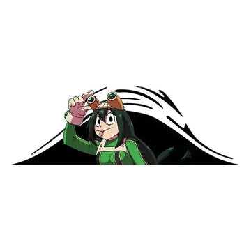 My Hero Academia 'Tsuyu Asui | Silly' Vinyl Car Peeker Sticker