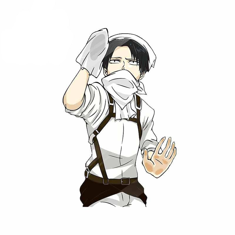 Attack on Titan 'Levi | Wiping' Vinyl Car Sticker
