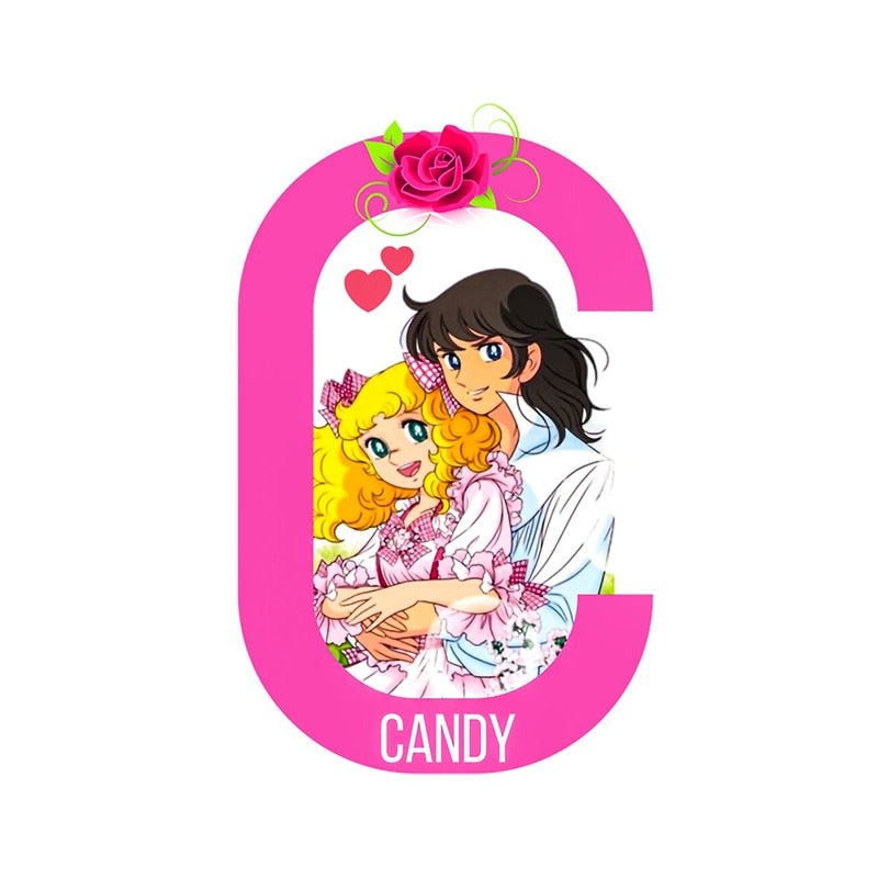 Candy Letter C 'Candice and Terrence | Portrait' Vinyl Car Sticker
