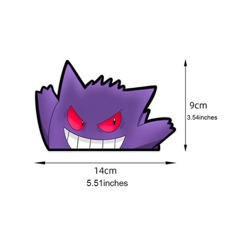 Pokemon 'Gengar | Waving' Vinyl Car Peeker Sticker