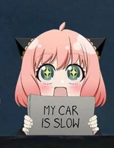 Spy x Family 'Anya | My Car Is Slow | Sparkling Eyes' Vinyl Car Peeker Sticker
