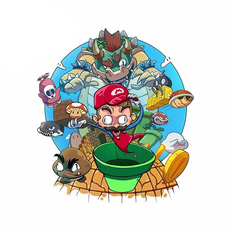 Super Mario Bros. 'Casts' Vinyl Car Sticker