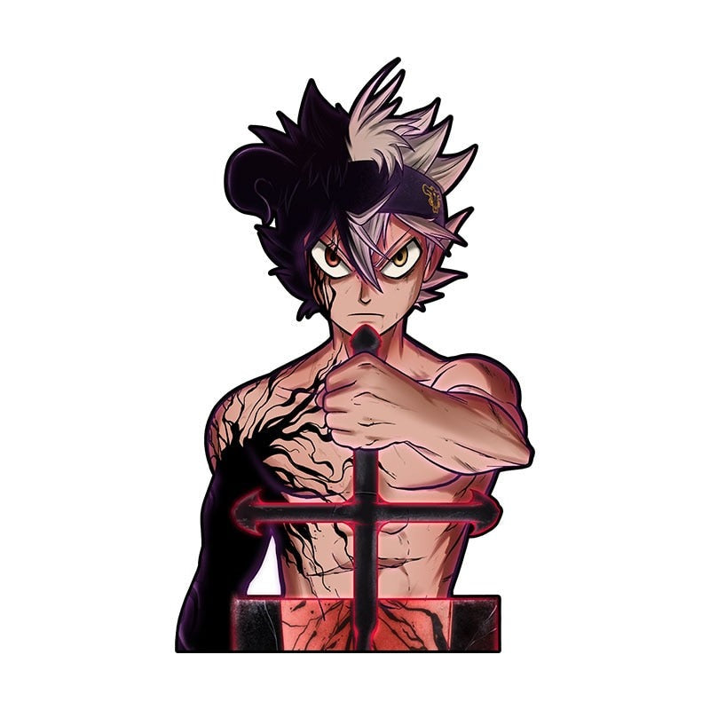 Black Clover 'Black Asta | Strong' Vinyl Car Sticker