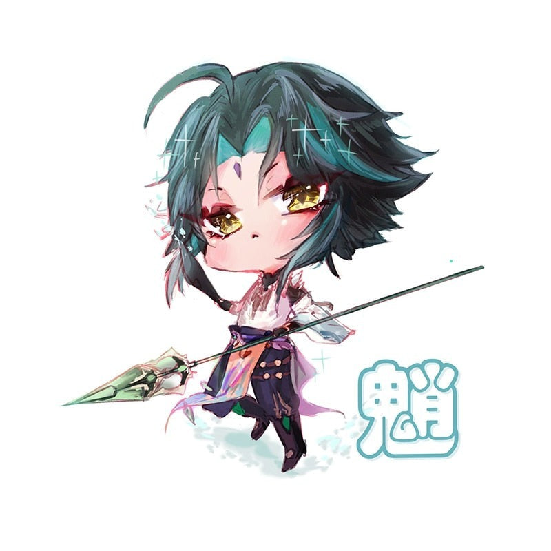 Genshin Impact 'Xiao | Primordial Jade Winged-Spear' Vinyl Car Sticker