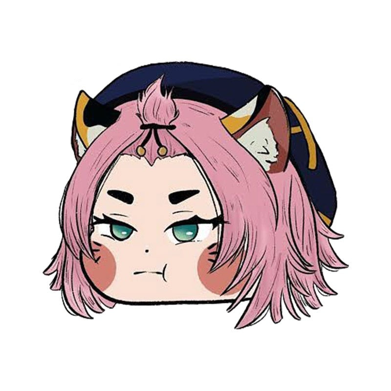 Genshin Impact 'Chibi Diona | Head' Vinyl Car Sticker