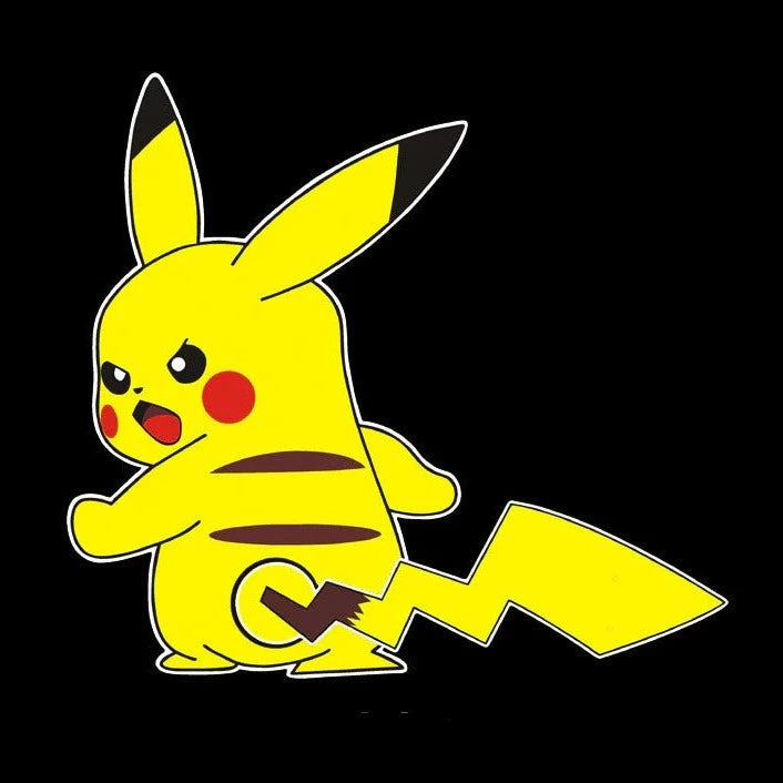 Pokemon 'Pikachu | Angry | Right' Vinyl Car Wiper Sticker