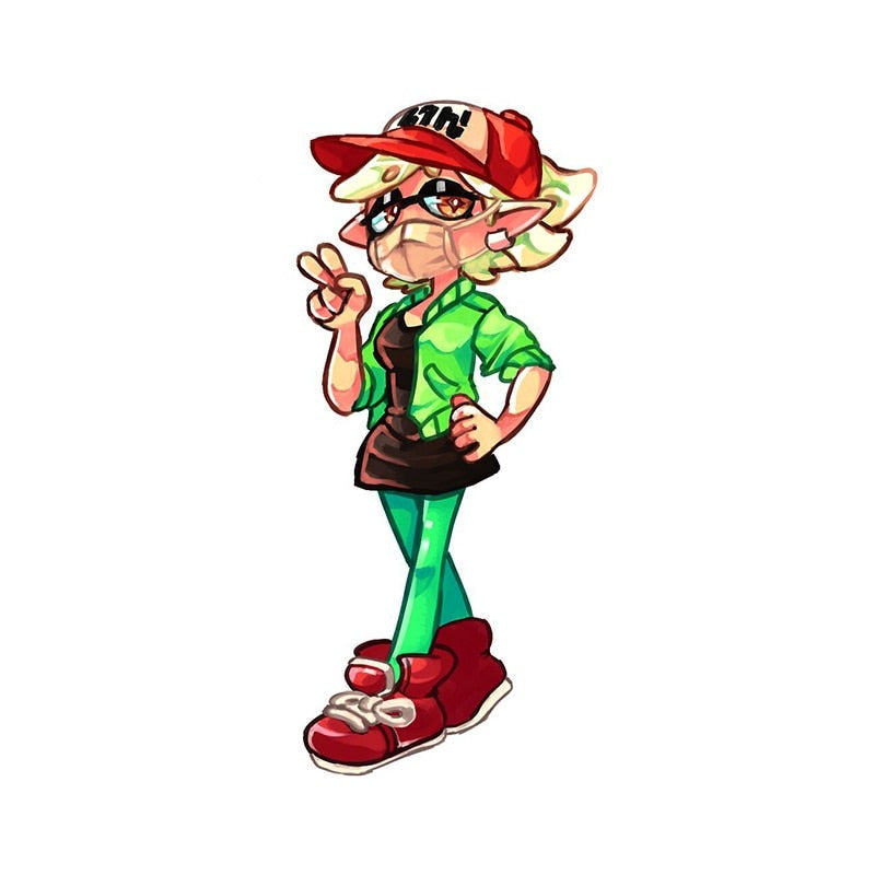 Splatoon 'Marie | Peace Sign' Vinyl Car Sticker