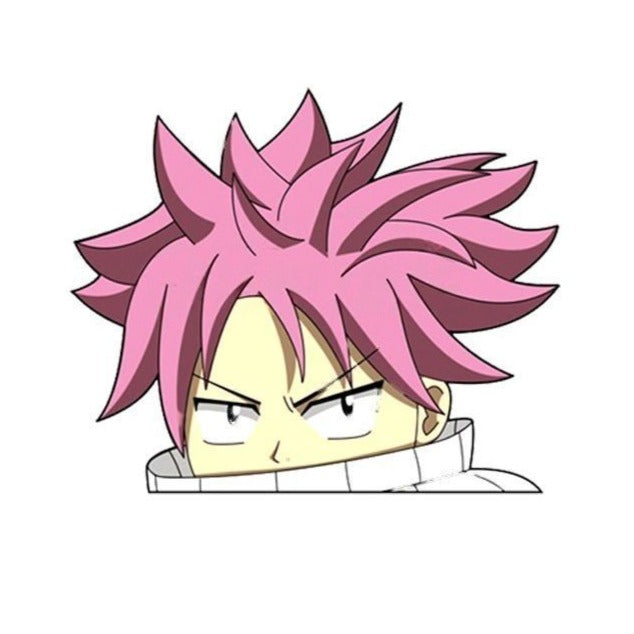 Fairy Tail 'Natsu Dragneel' Vinyl Car Peeker Sticker