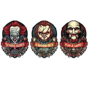 Horror 'Pennywise x Chucky x Billy the Puppet' Vinyl Car 3D Motion Sticker