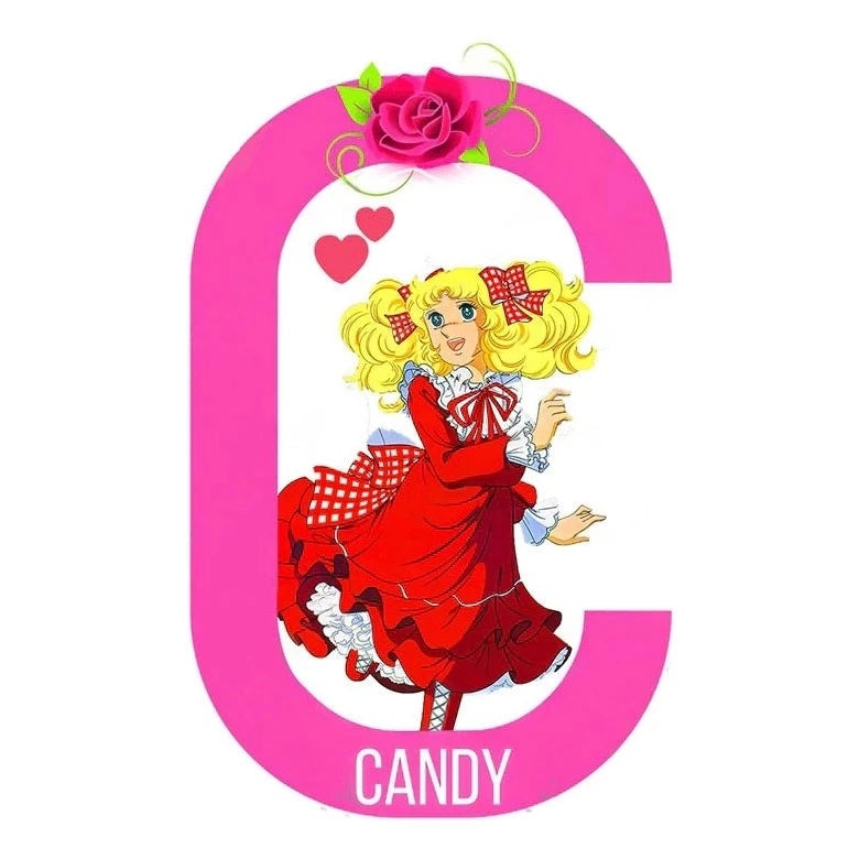 Candy Letter C 'Candice | Running' Vinyl Car Sticker