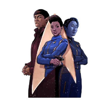 Star Trek 'Spock-Michael Burnham-Philippa Georgiou | Serious' Vinyl Car Sticker