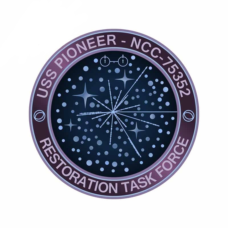 Star Trek 'USS Pioneer | Restoration Task Force' Vinyl Car Sticker