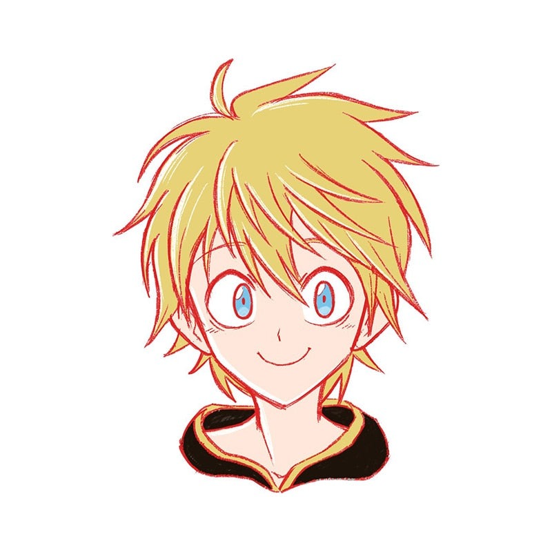 Black Clover 'Young Luck Voltia | Smiling' Vinyl Car Peeker Sticker