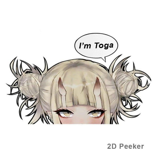 My Hero Academia 'Himiko | I'm Toga' Vinyl Car Peeker Sticker