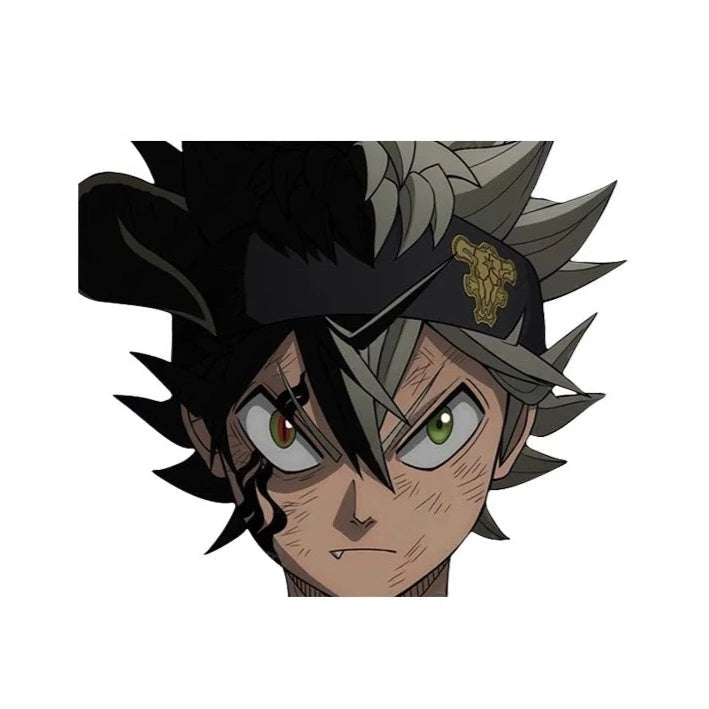 Black Clover 'Asta | Fierce' Vinyl Car Peeker Sticker