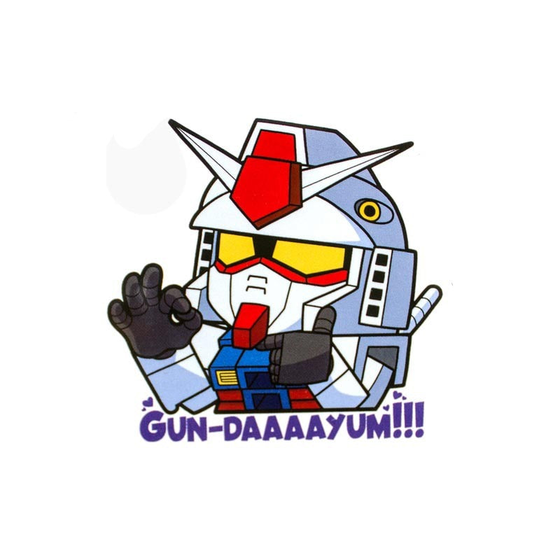 Mobile Suit 'Chibi RX-78-2 Gundam | Gun-Daaaayum!!!' Vinyl Car Sticker