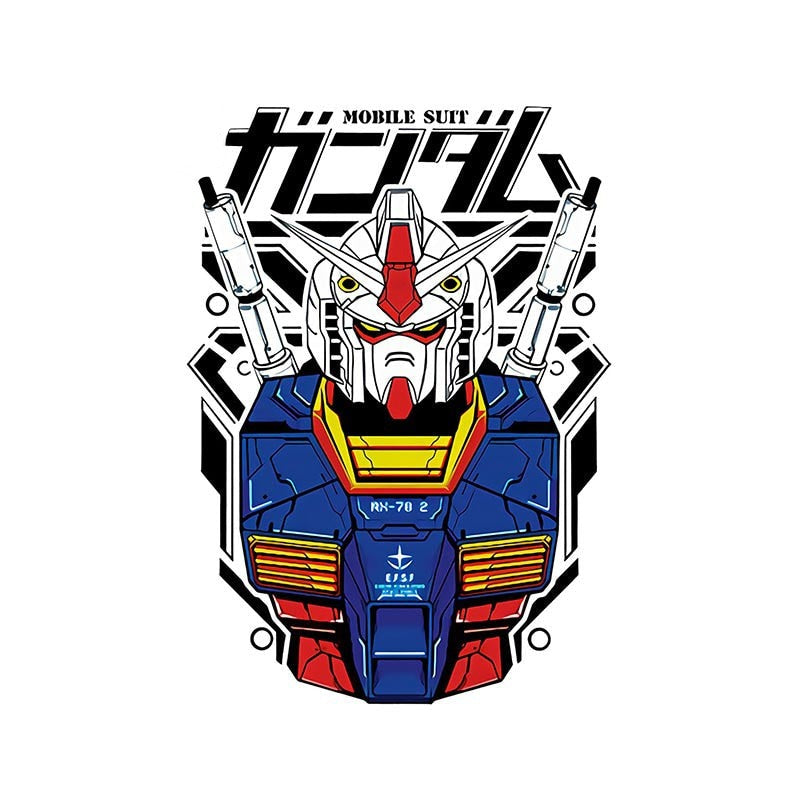 Mobile Suit 'RX-78-2 Gundam | Front View' Vinyl Car Sticker