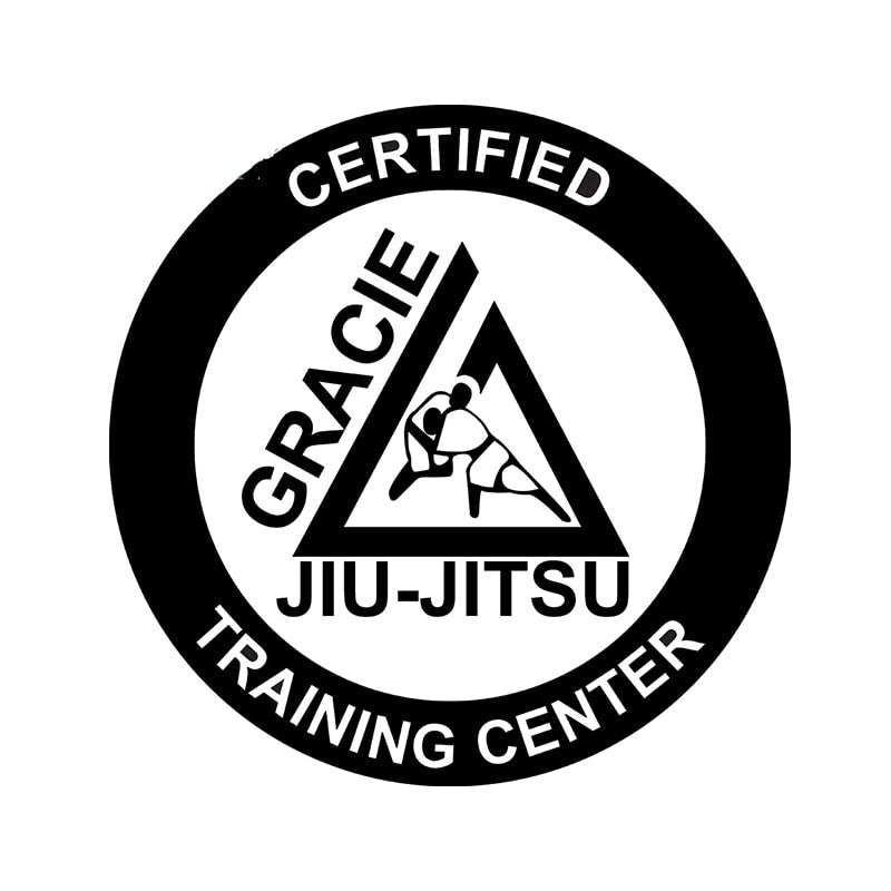 Gracie Jiu Jitsu 'Certified Training Center | Logo' Vinyl Car Sticker
