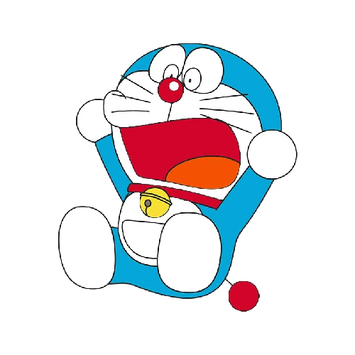 Doraemon 'Yelling | Right' Vinyl Car Sticker
