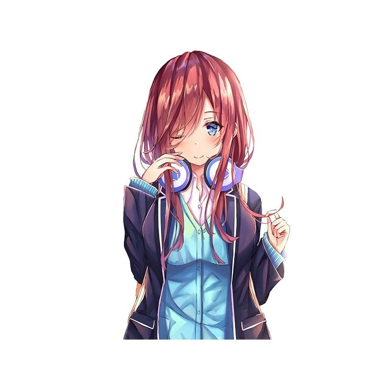 The Quintessential Quintuplets 'Miku | Winking' Vinyl Car Sticker