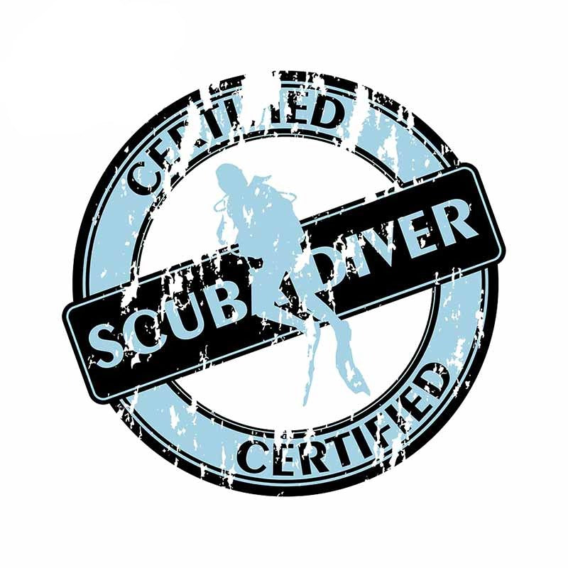 Certified Scuba Diver Vinyl Car Sticker