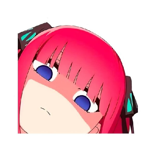 The Quintessential Quintuplets 'Chibi Nakano | Shocked' Vinyl Car Peeker Sticker