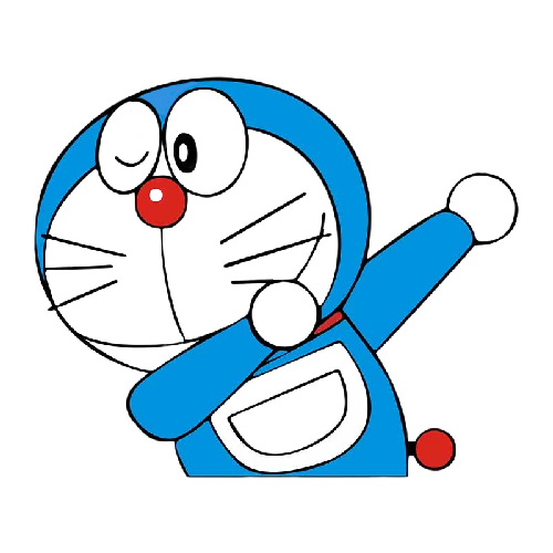 Doraemon 'Dabbing | Left' Vinyl Car Sticker